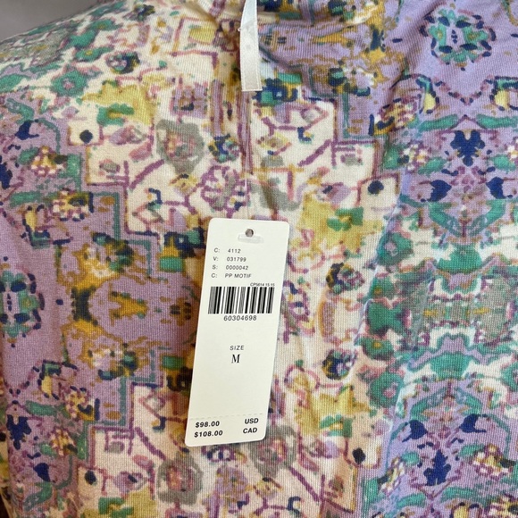 Anthropologie Odetta Shimmer Embroidered Top Shirt Blouse M - Picture 11 of 12